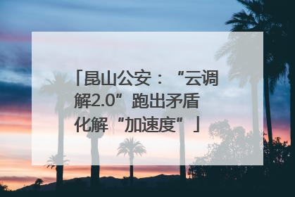 昆山公安：“云调解2.0”跑出矛盾化解“加速度”