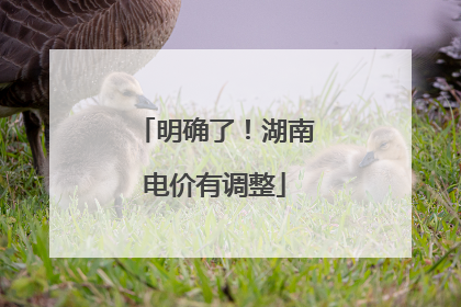 明确了！湖南电价有调整