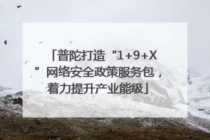 普陀打造“1+9+X”网络安全政策服务包，着力提升产业能级