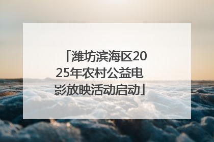 潍坊滨海区2025年农村公益电影放映活动启动