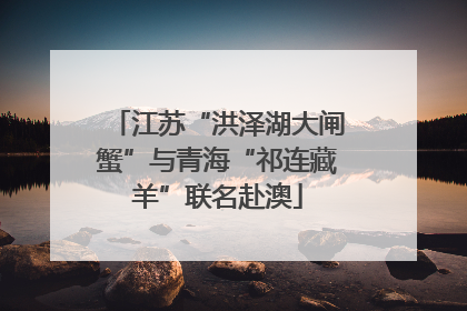 江苏“洪泽湖大闸蟹”与青海“祁连藏羊”联名赴澳