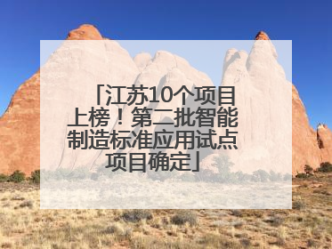 江苏10个项目上榜！第二批智能制造标准应用试点项目确定