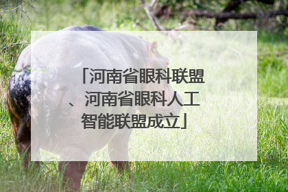 河南省眼科联盟、河南省眼科人工智能联盟成立