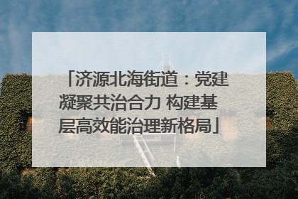 济源北海街道：党建凝聚共治合力 构建基层高效能治理新格局