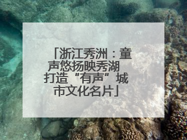 浙江秀洲：童声悠扬映秀湖 打造“有声”城市文化名片