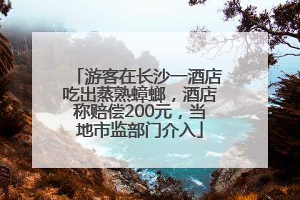 游客在长沙一酒店吃出蒸熟蟑螂，酒店称赔偿200元，当地市监部门介入