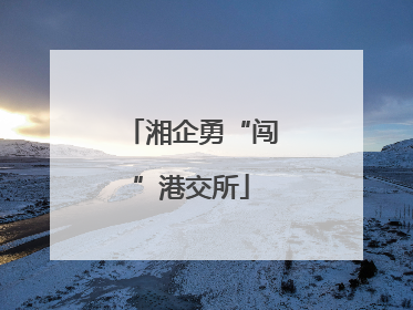湘企勇“闯”港交所