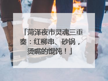 菏泽夜市灵魂三重奏：红柳串、砂锅，烫嘴的馄饨！