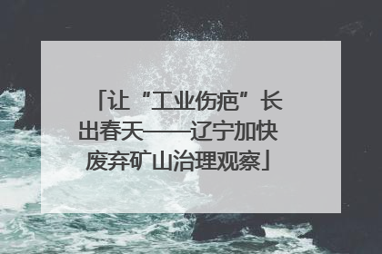 让“工业伤疤”长出春天——辽宁加快废弃矿山治理观察