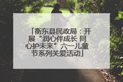 衡东县民政局：开展“润心伴成长 同心护未来”六一儿童节系列关爱活动
