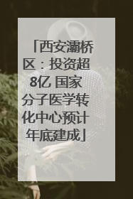 西安灞桥区：投资超8亿 国家分子医学转化中心预计年底建成