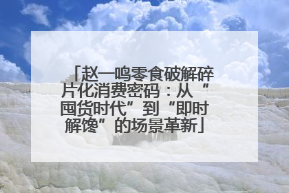赵一鸣零食破解碎片化消费密码：从“囤货时代”到“即时解馋”的场景革新