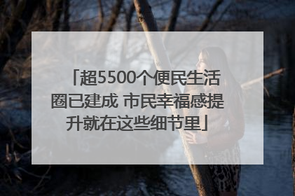 超5500个便民生活圈已建成 市民幸福感提升就在这些细节里
