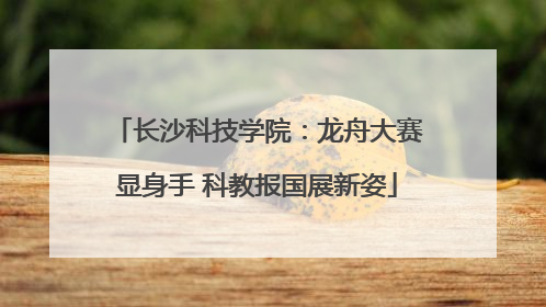 长沙科技学院：龙舟大赛显身手 科教报国展新姿
