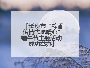 长沙市“粽香传情志愿暖心”端午节主题活动成功举办