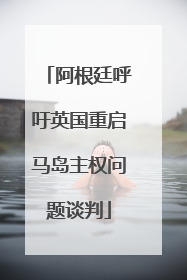 阿根廷呼吁英国重启马岛主权问题谈判