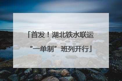 首发！湖北铁水联运“一单制”班列开行