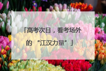 高考次日，看考场外的 “江汉力量”