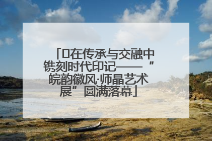 ﻿在传承与交融中镌刻时代印记——“皖韵徽风·师晶艺术展”圆满落幕