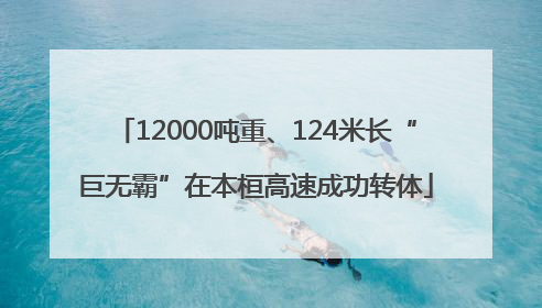 12000吨重、124米长“巨无霸”在本桓高速成功转体
