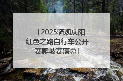 2025骑观庆阳红色之路自行车公开赛爬坡赛落幕