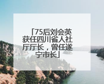75后刘会英获任四川省人社厅厅长，曾任遂宁市长